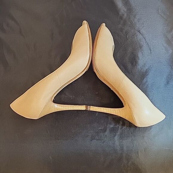 MICHEAL KORS LEATHER PEEP TOE HIGH HEEL STILETTOS PUMP SHOES - Picture 8 of 14